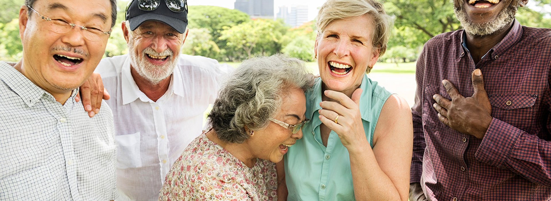 Group of Senior Retirement Friends Happiness